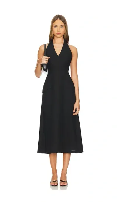 Bardot Reina Midi Dress In Black