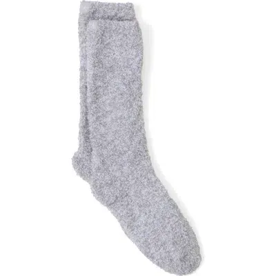 Barefoot Dreams Cozychic™ Heathered Socks In Oyster/white