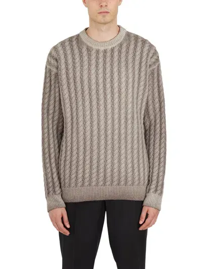 Barena Venezia Barena Crewneck Knitted Jumper In Grey