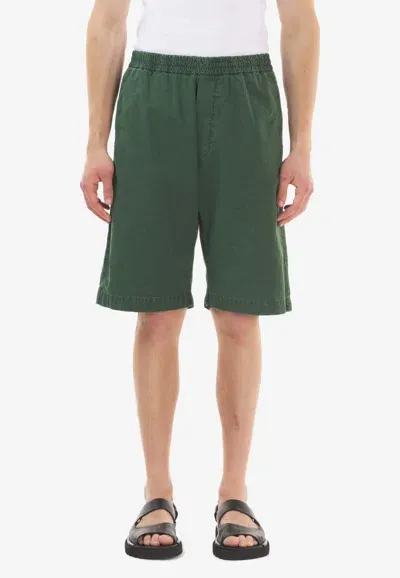 Barena Venezia Canariol Mid-rise Bermuda Shorts In Green