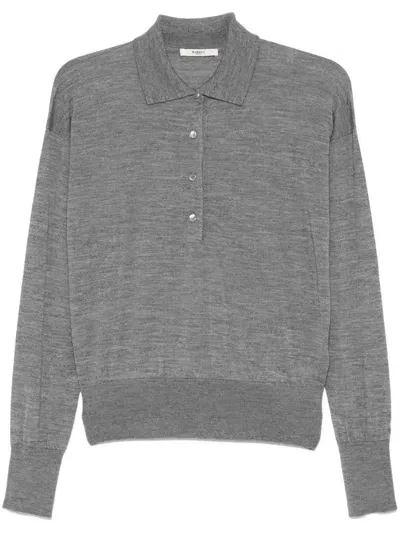 Barena Venezia Perla Gemma Polo Top In Grey