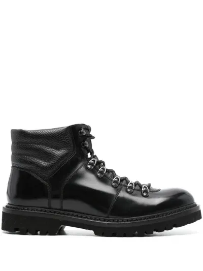 Barrett Leather Boots In Black