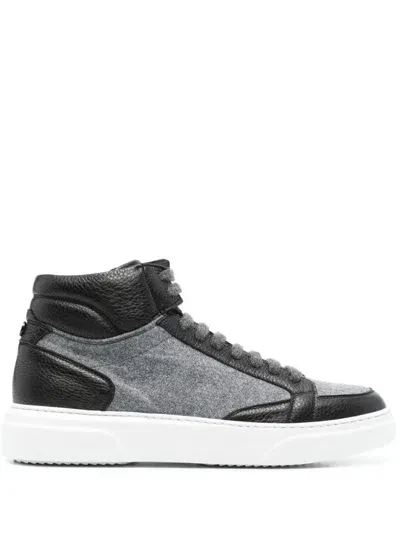 Barrett Panelled Sneakers In Grey