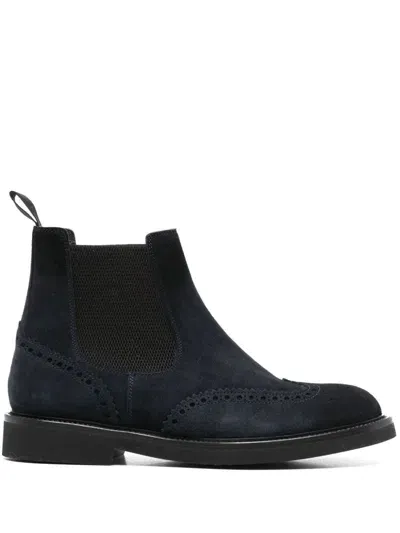 Barrett Suede Boots In Blue