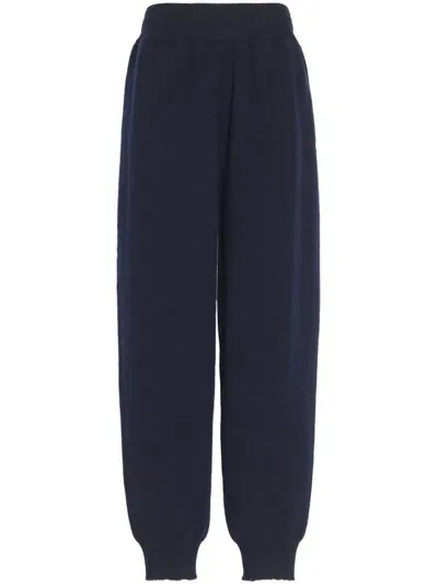 Barrie B Label Cashmere Trousers In Blue