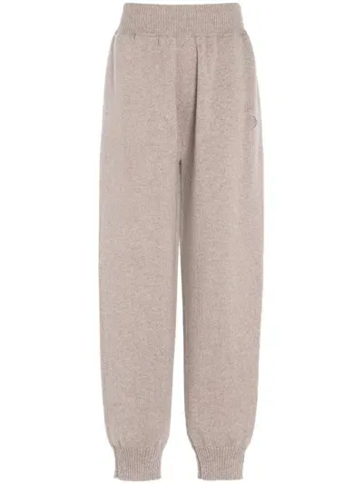 Barrie B Label Cashmere Trousers In Neutrals