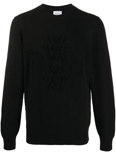 Barrie Cashmere Logo Jumper In Black