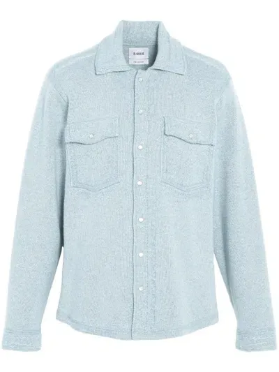 Barrie Long-sleeve Denim-effect Shirtshirt In Blue