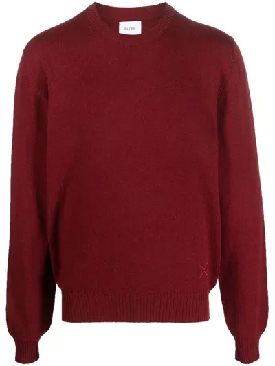 Barrie Round Neck Cashmere Sweater In Rot