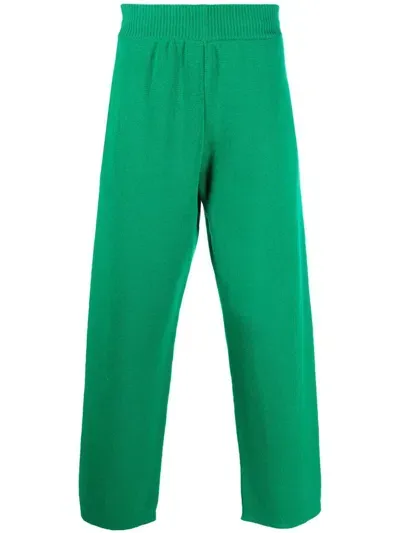 Barrie Sportswear Cashmere Track Pants In Green