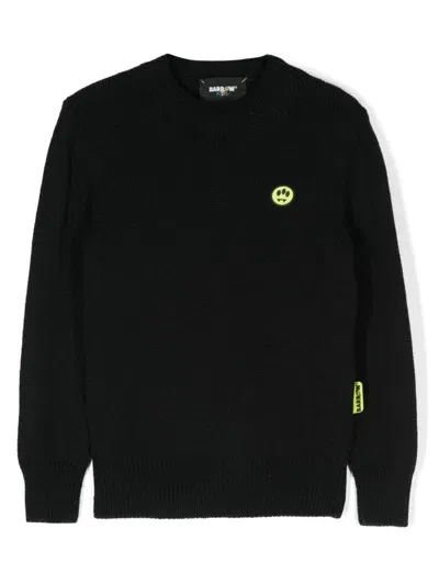 Barrow Kids' Appliqué-logo Sweater In Black