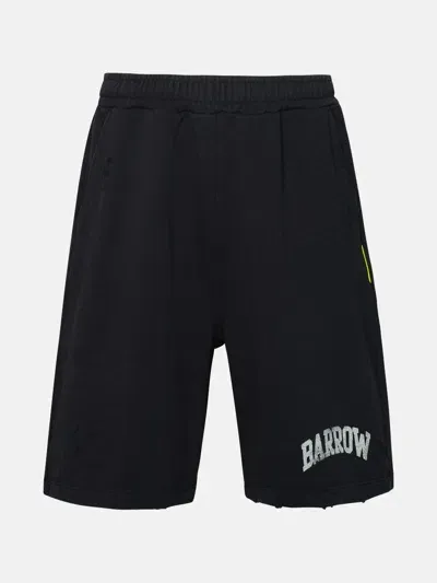 Barrow Black Cotton Bermuda Shorts