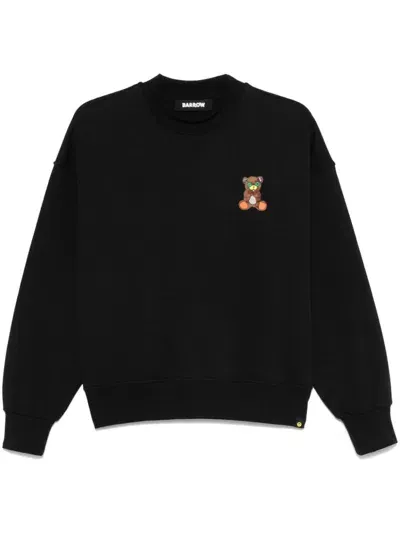 Barrow Iconic Teddy Sweatshirt In Black