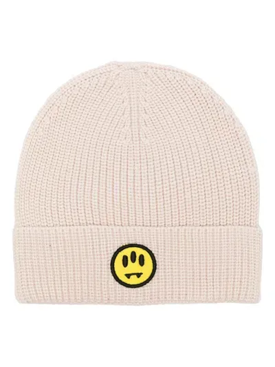 Barrow Logo-patch Beanie In 白色