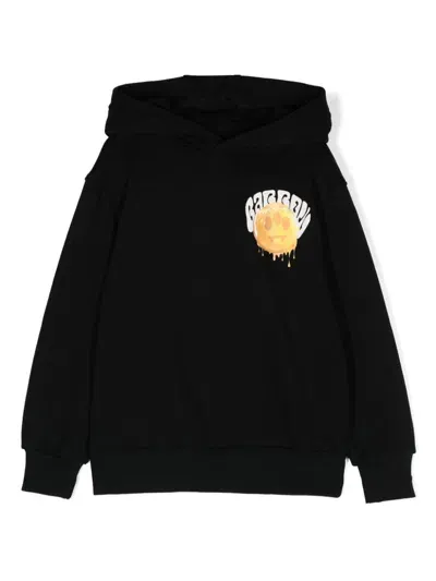 Barrow Kids' Logo-print Hoodie In Black