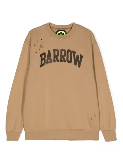 Barrow Kids' Logo-print Sweatshirt In Neutrals