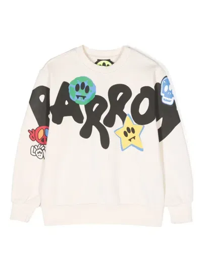 Barrow Kids' Logo-print Sweatshirt In Neutrals