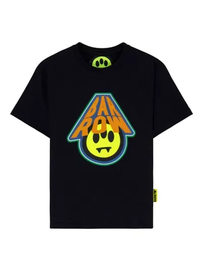 Barrow Kids' Logo-print T-shirt In Black