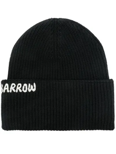 Barrow Ribbed-knit Beanie Hat In Schwarz