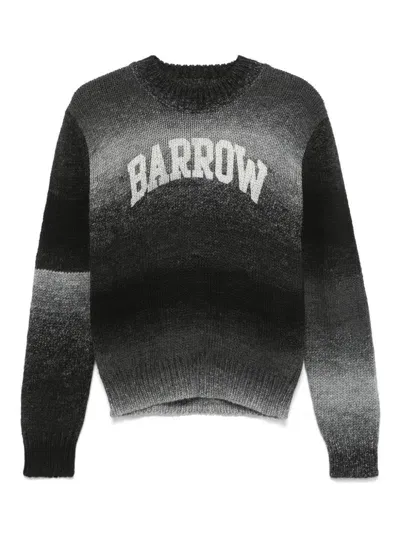 Barrow Kids' Ribbed-knit Sweater In Grey