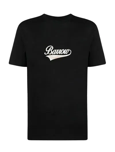 Barrow Logo Cotton Jersey T-shirt In ブラック