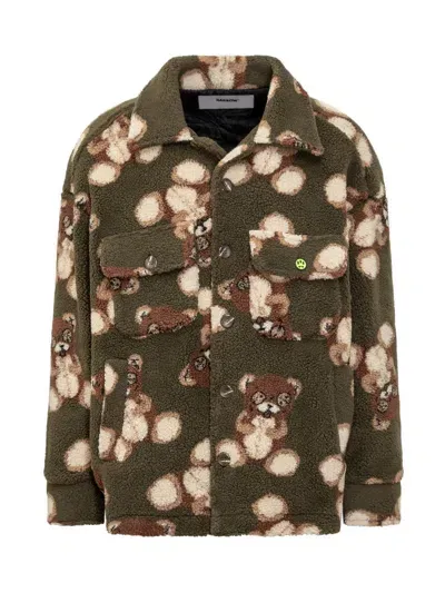 Barrow Teddy Jacket In Military Green