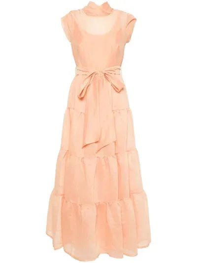 Baruni Tsai Maxi Dress In Orange