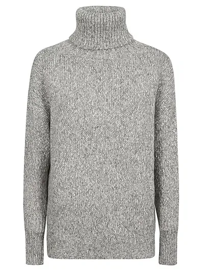 Base Milano Long-sleeved Sweater In Gray