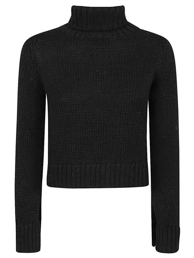 Base Milano Long-sleeved Sweater In Black