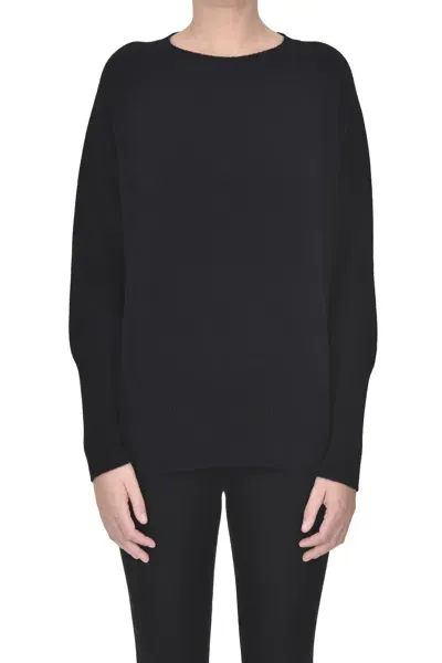 Base Milano Wool Pullover In Black