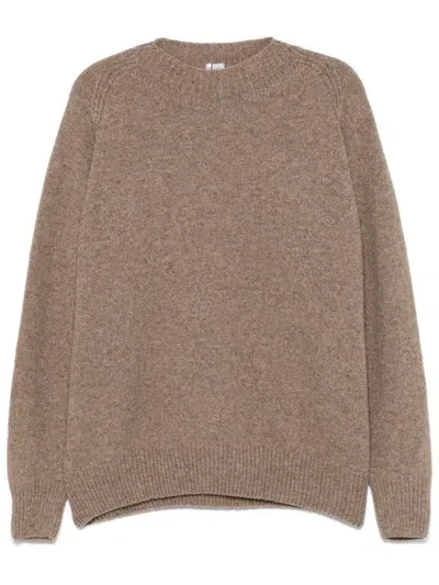 Baserange Merino-wool Sweater In 褐色