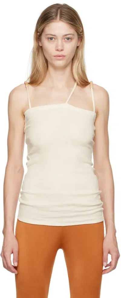 Baserange Off-white Tav Tank Top In Undyed