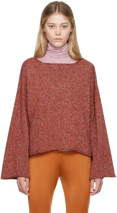 Baserange Orange Seira Sweater In Rust Melange