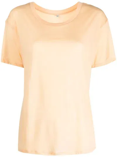 Baserange Plain Lyocell T-shirt In Gelb