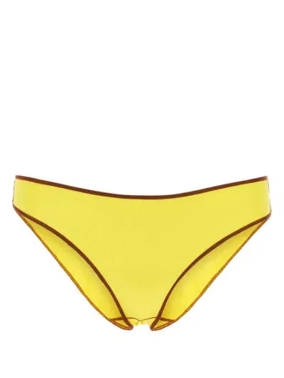 Baserange Vein Ribbed Bikini Briefs In Multi