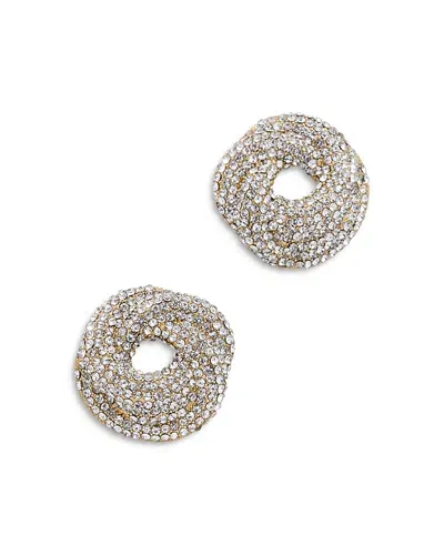 Baublebar Susan Pave Knot Stud Earrings In Gold