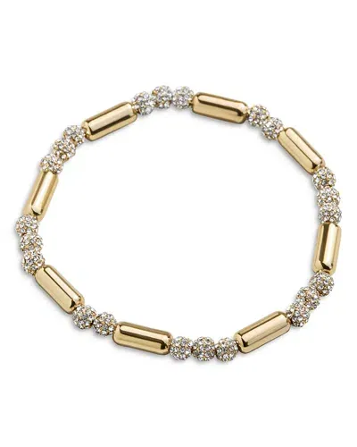 Baublebar Tora Pave Fireball Beaded Stretch Bracelet In Gold