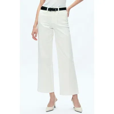 Bayeas High Waist Wide Leg Jeans In White