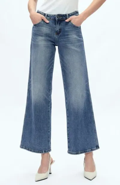 Bayeas Kristy Ankle Straight Leg Jeans In Chilly Blue