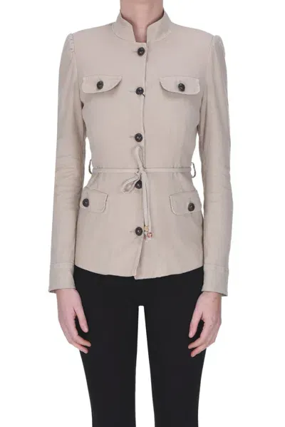 Bazar Deluxe Safari Jacket In Beige