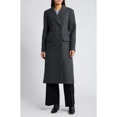 Bcbg Double Breasted Coat In Charcoal W