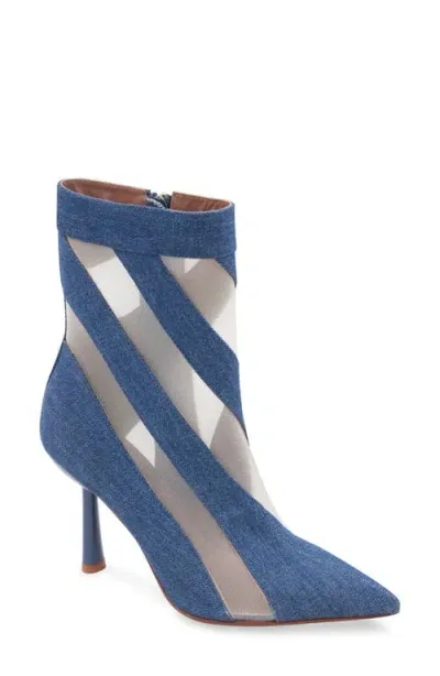 Bcbg Reldo Mesh Bootie In Medium Denim