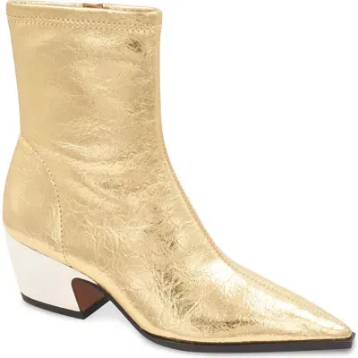 Bcbg Seriba Block Heel Bootie In Gold