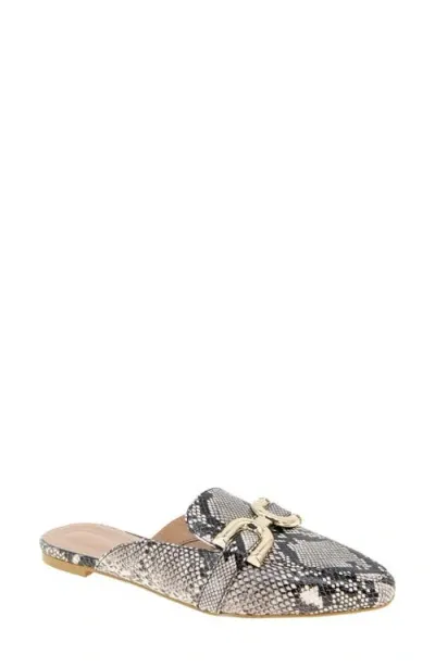 Bcbg Tara Bit Mule In Natural Snake