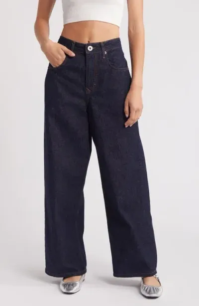 Bdg Urban Outfitters Jaya Wide Leg Jeans In Rinse Denim