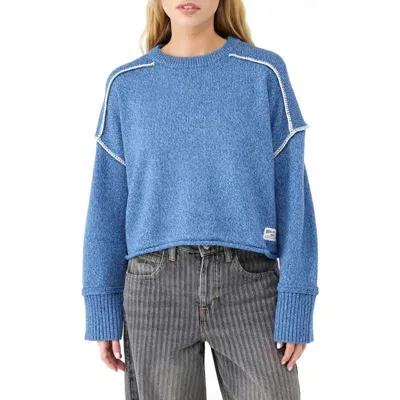 Bdg Urban Outfitters Marled Boyfriend Sweater In Blue