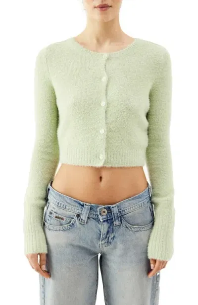 Bdg Urban Outfitters Molly Crop Cardigan In Khaki