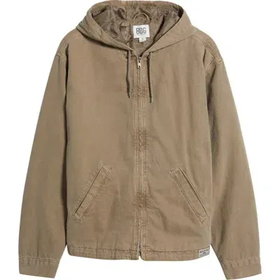 Bdg Urban Outfitters Rex Skate Hooded Jacket In Brown