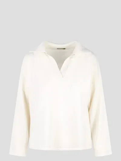 Be You Be Calm Polo Neck In White