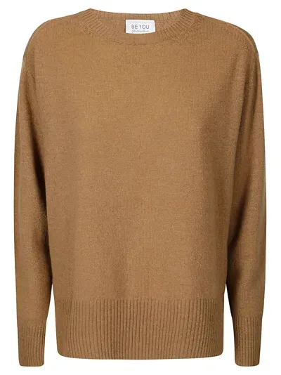 Be You Crewneck Sweater In Camel